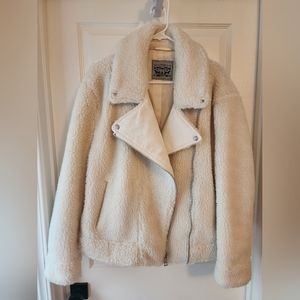 Levi teddy bear bomber jacket